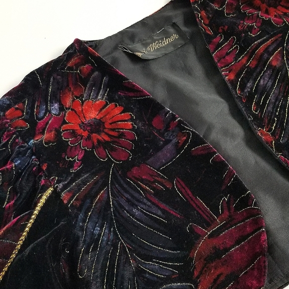 Vintage Lori Weidner velvet bolero - Picture 2 of 5